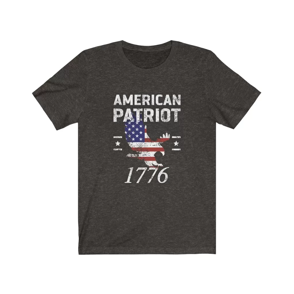 Tee The People - Patriot Eagle T-Shirt - Black Heather