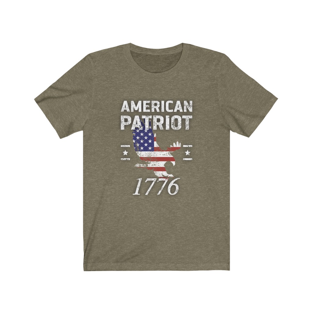Tee The People - Patriot Eagle T-Shirt - Heather Olive