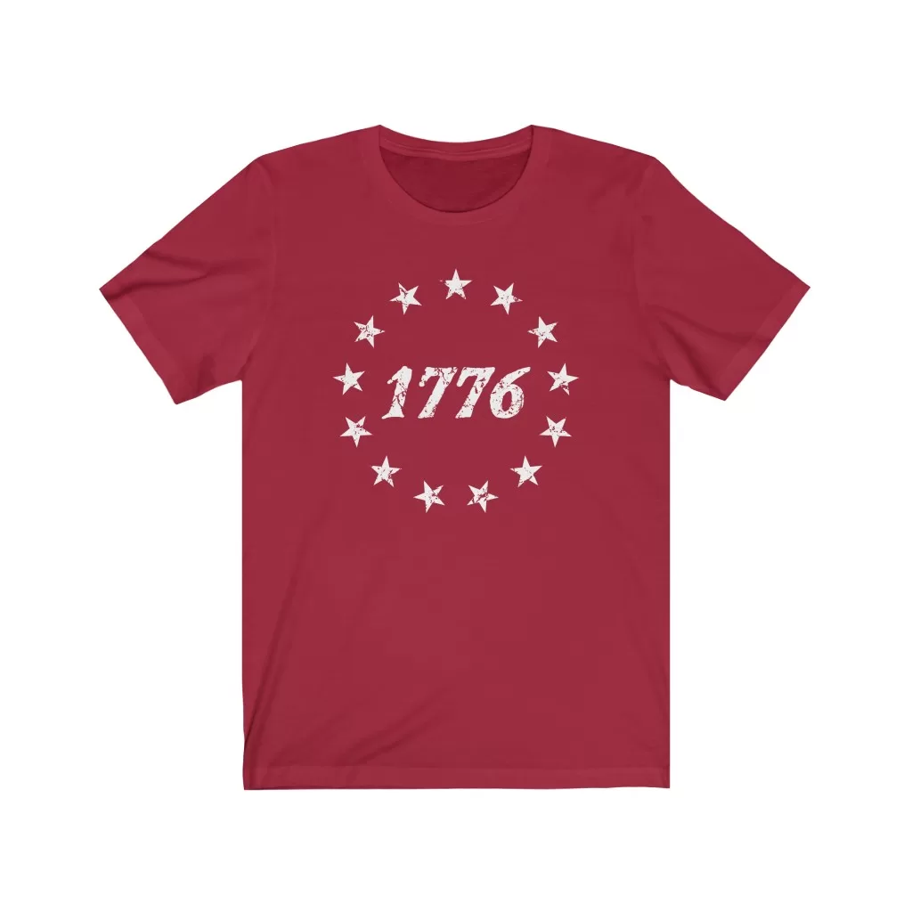 Tee The People - 1776 Betsy Ross Symbol T-Shirt - Canvas Red