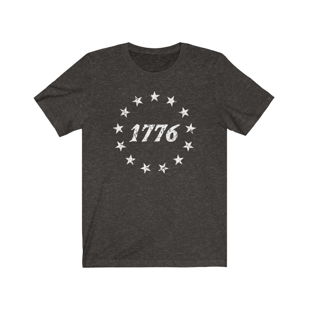Tee The People - 1776 Betsy Ross Symbol T-Shirt - Black Heather