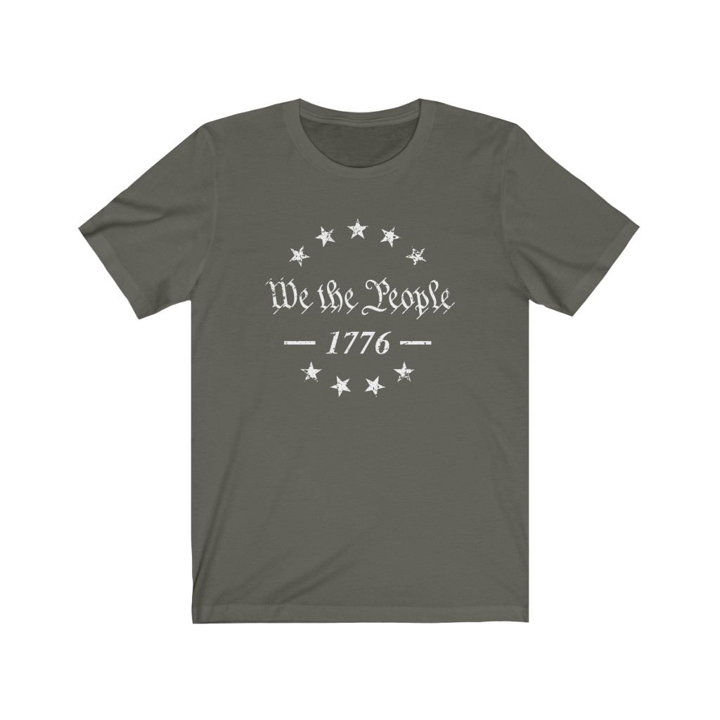 Tee The People - We The People 1776 Stars T-Shirt Army