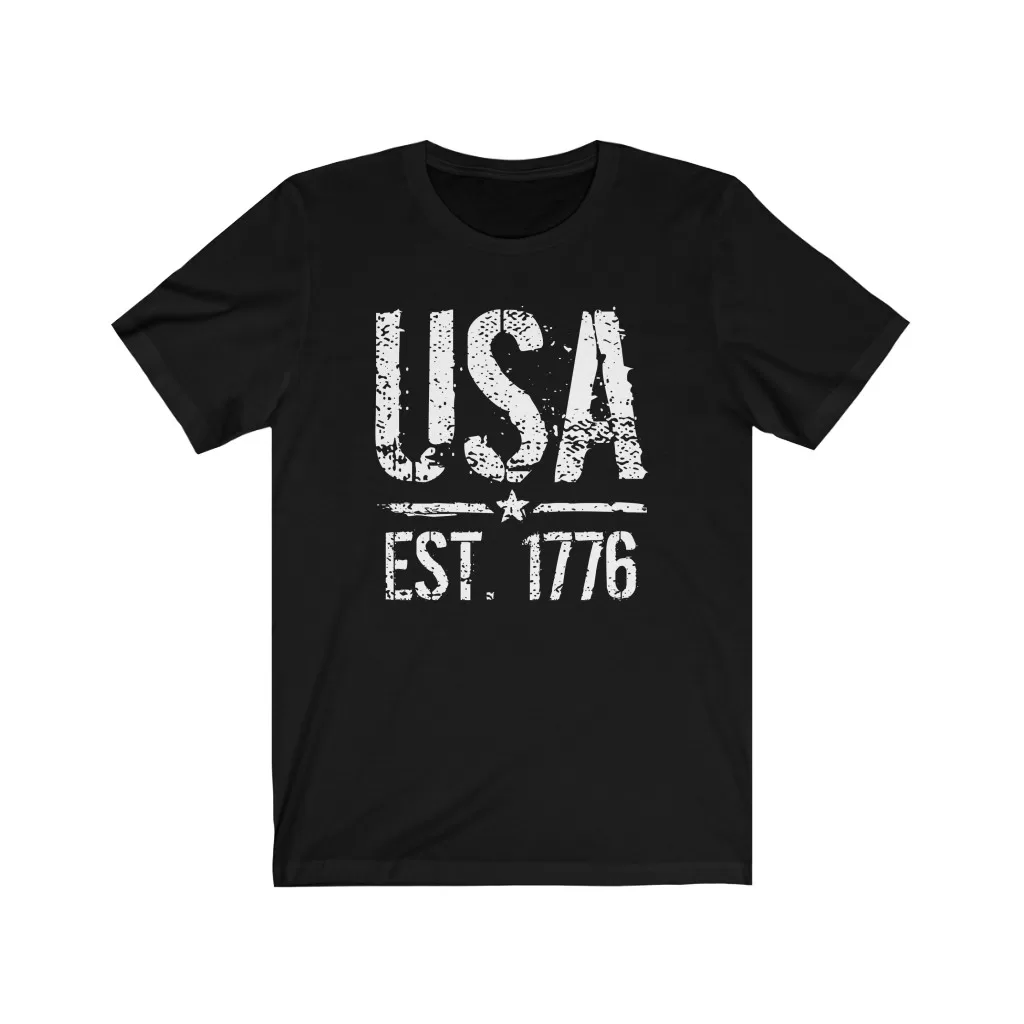 Tee The People - USA Established 1776 T-Shirt - Black