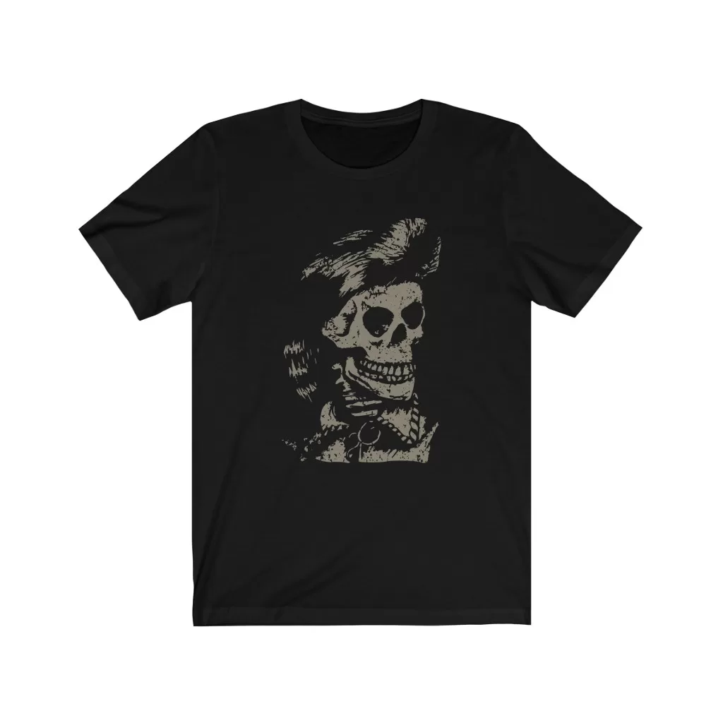 Tee The People - Davy Crockett Skull T-Shirt Black