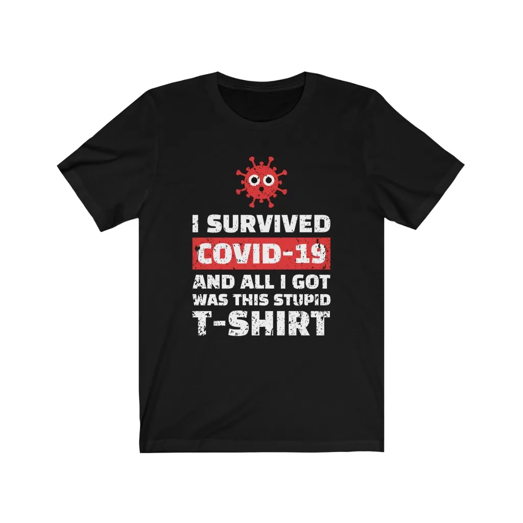 Tee The People - I Survived COVID-19 T-Shirt Black