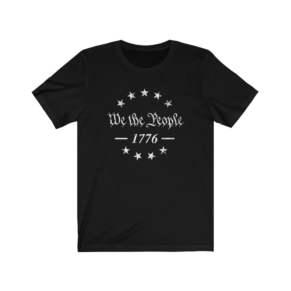 Tee The People - We The People 1776 Stars T-Shirt Black