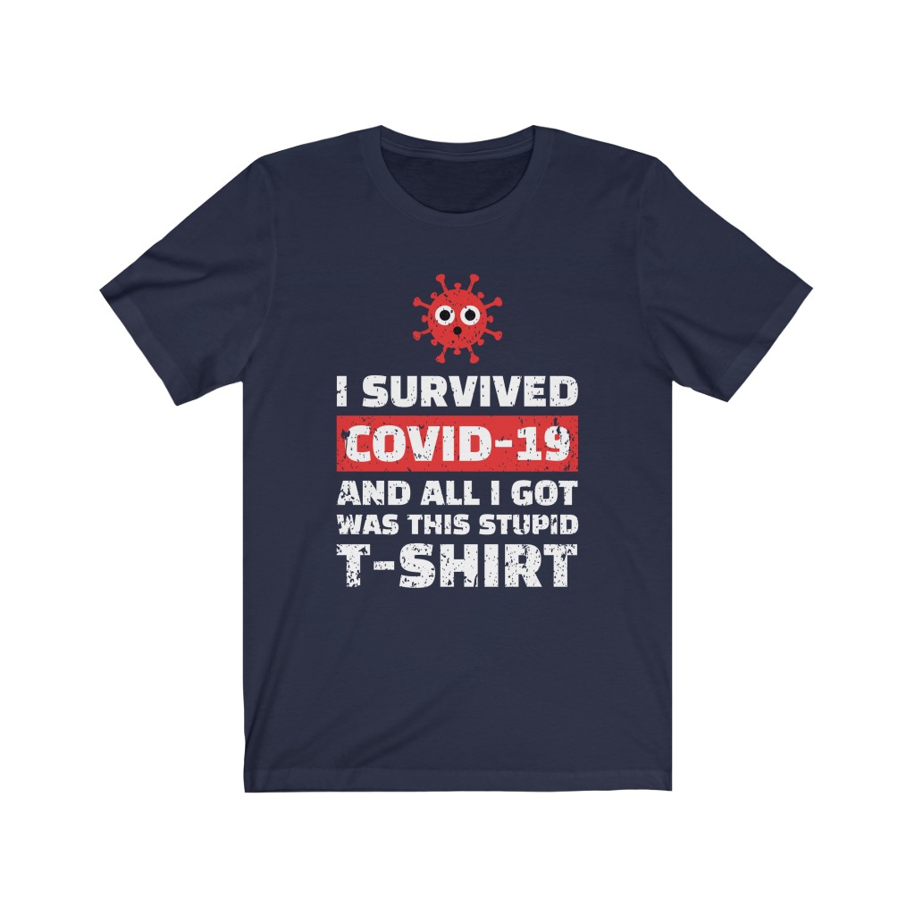 Tee The People - I Survived COVID-19 T-Shirt Navy
