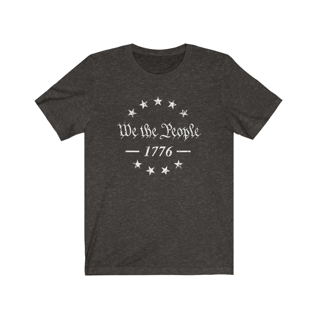 Tee The People - We The People 1776 Stars T-Shirt Black Heather
